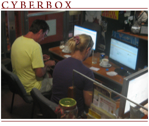 The Cyberbox Business Center provides fast Internet access, document printing and scanning, encoding, photocopying, fax machine services, local and long distance calls. The Cyberbox Business Center is located in the Why Not complex, 70 Rizal Boulevard, Dumaguete City, Negros Oriental, Philippines.